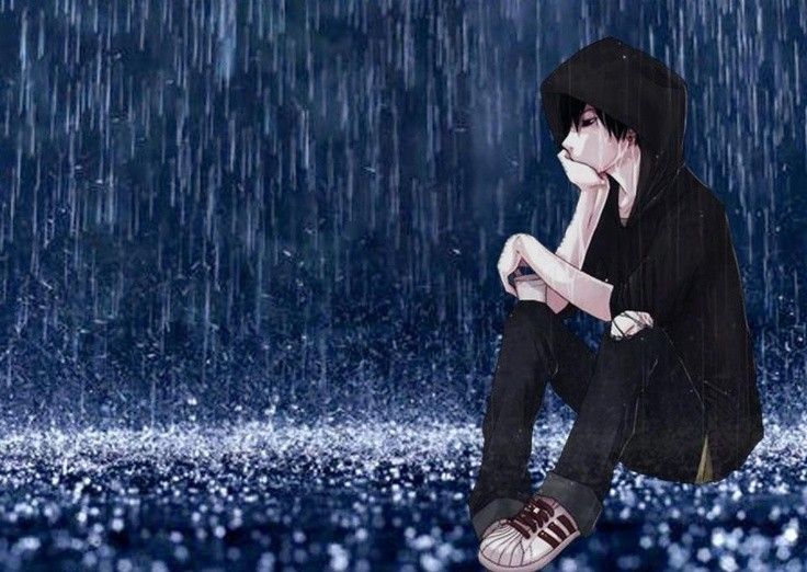 Ảnh mưa buồn Anime 