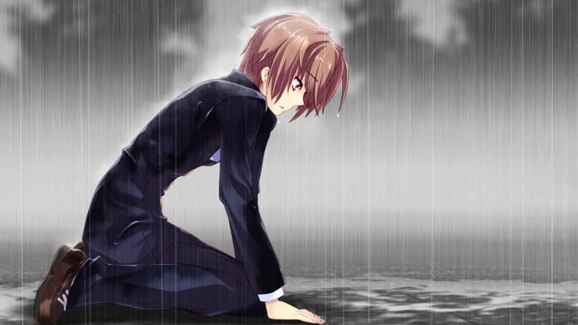 Hình ảnh anime buồn, cô đơn, đầy tâm trạng 