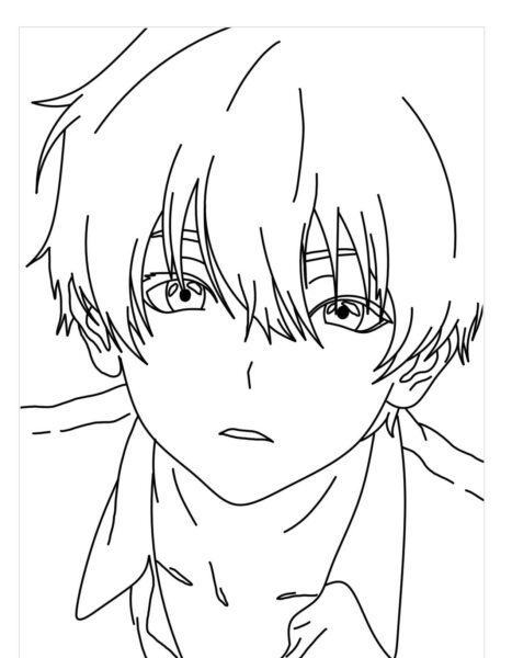 Ảnh vẽ anime nam giới rất đẹp đơn giản