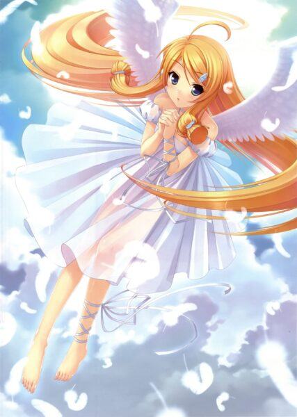 Hình ảnh anime thiên thần đẹp, dễ thương nhất 