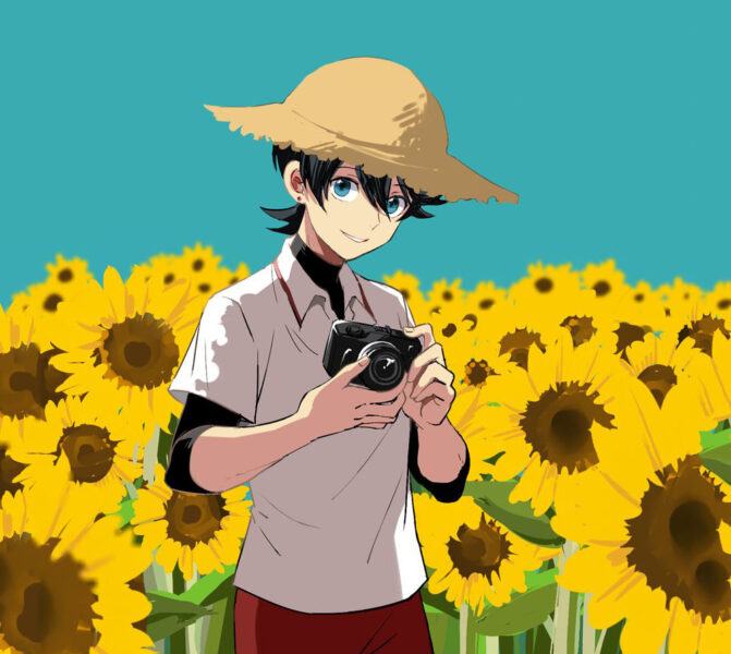 Hình ảnh anime hoa Hướng Dương đẹp, dễ thương - Trường THPT Kiến Thụy