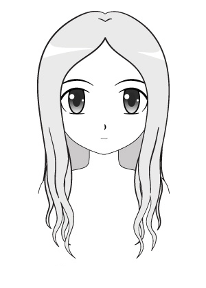 Tóc phái đẹp anime đơn giản và giản dị dễ dàng vẽ nhất