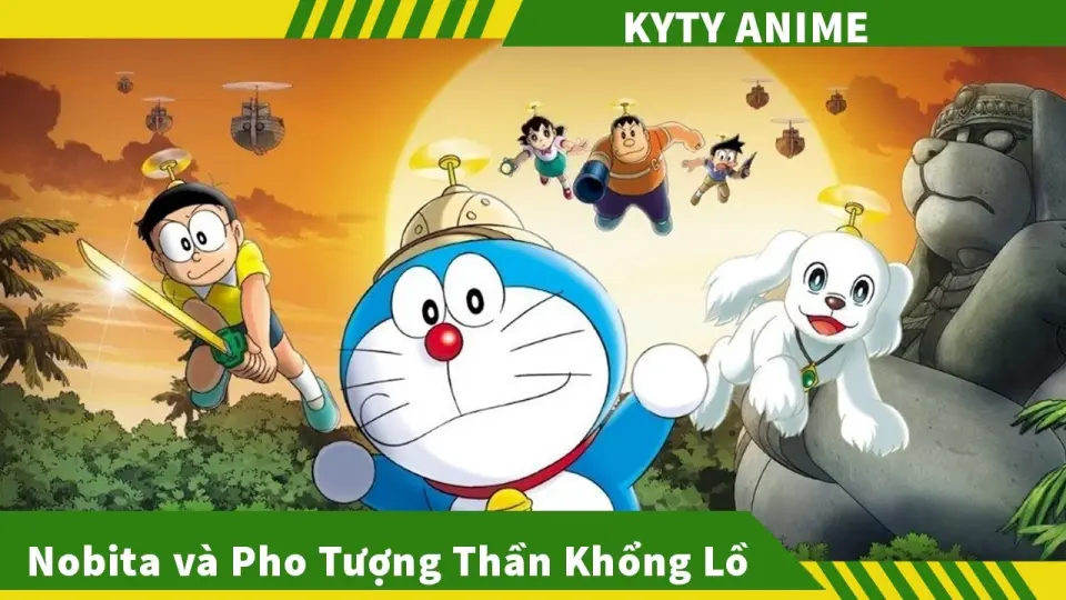 Review Phim Doraemon Nobita và Pho Tượng Thần Khổng Lồ ,Review Phim Hoạt Hình Doremon , Kyty Anime - Bstation