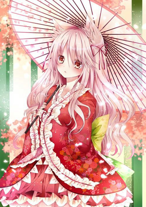 Anime mặc kimono girl