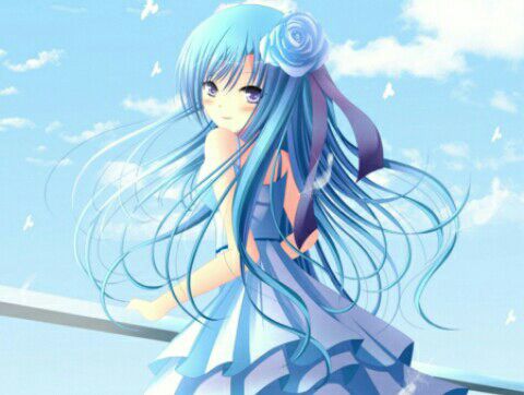 Đọc truyện Đặt ảnh anime đây~ - Girl anime tóc xanh dương lạnh lùng - ZingTruyen