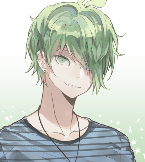 Ảnh Anime - Boy tóc xanh lá - Wattpad