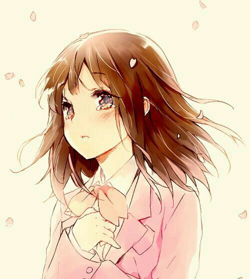 Hình ảnh anime nữ khóc buồn, đau lòng