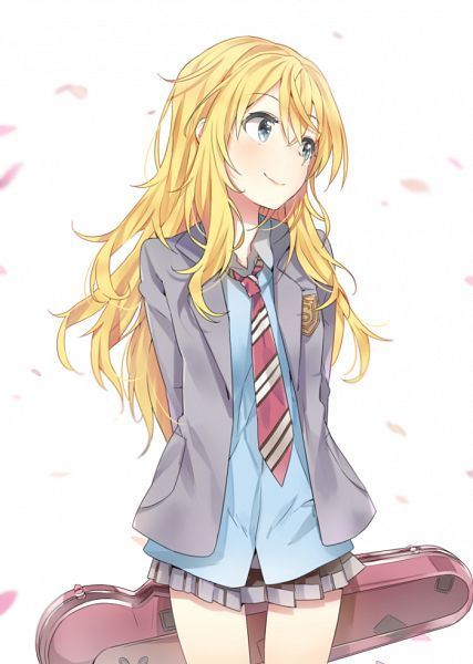 Hình ảnh anime tóc vàng thiếu nữ, xinh đẹp