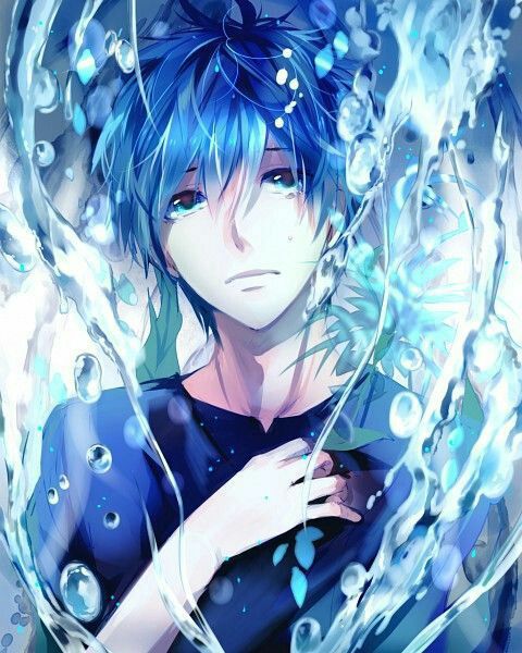 Anime boy tóc xanh - Truyện Shop Ảnh