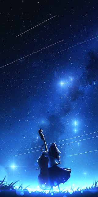 Hình ảnh anime galaxy phong cảnh siêu đẹp 