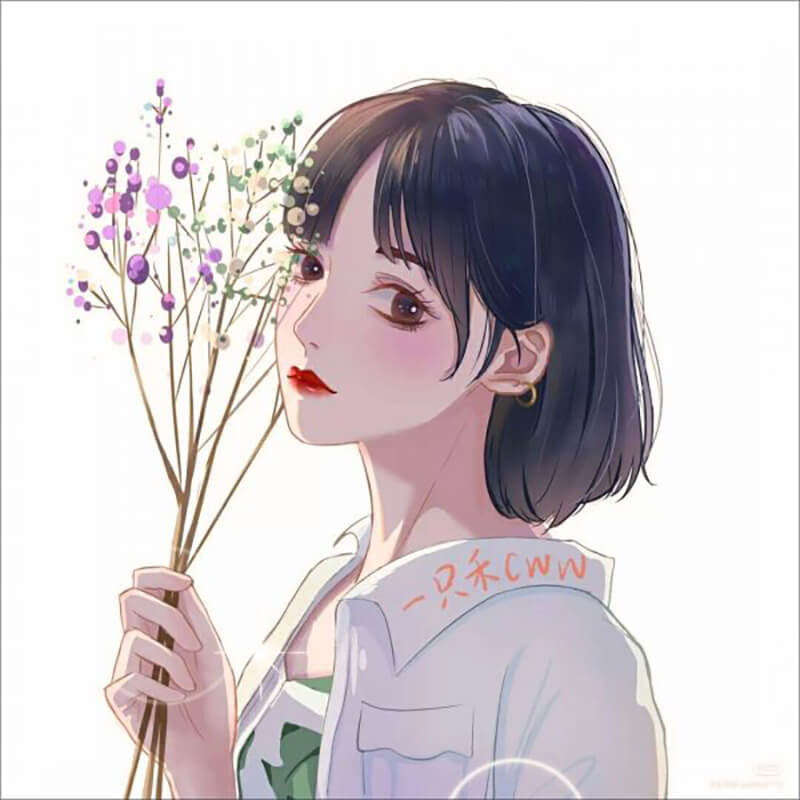 Top 100 hình ảnh cô gái cầm hoa anime lãng mạn và ấn tượng - Việt Nam Fine  Art - Tháng Năm - 2023