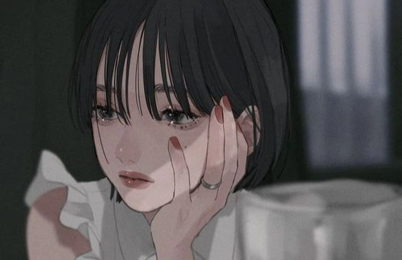 Hình ảnh sau chia tay anime cực buồn, khóc lóc đau khổ