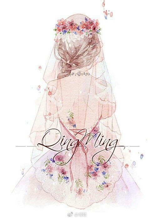 Ảnh anime khoác váy nàng dâu đẹp tuyệt vời nhất 