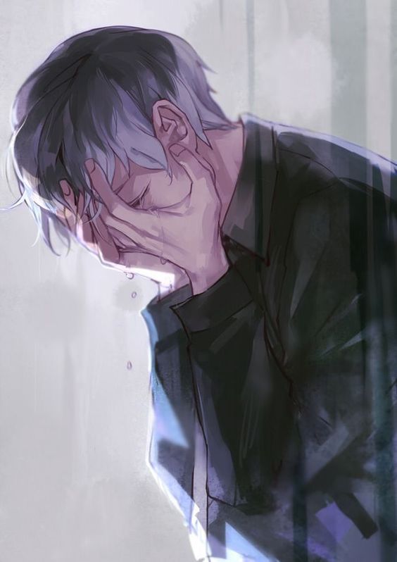 Hình ảnh buồn khóc nam anime