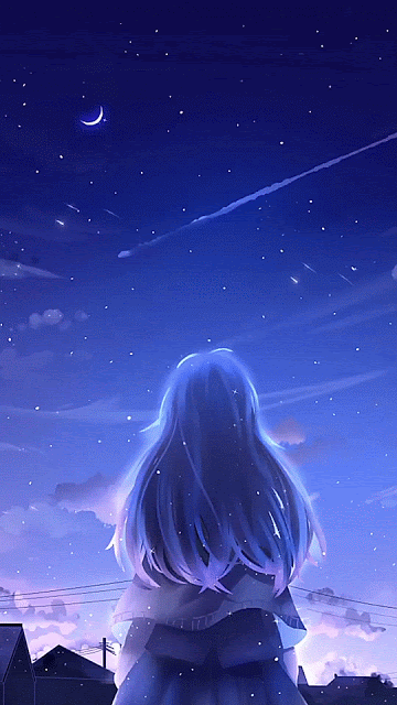 Ảnh khung trời tối rất đẹp anime: Ngắm nhìn những hình hình họa lung linh ...