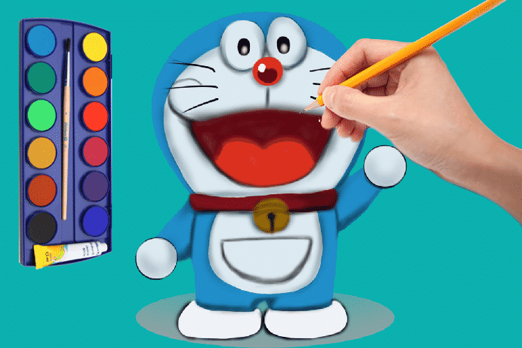 Hướng dẫn vẽ Doraemon - Vẽ Hoạt Hình