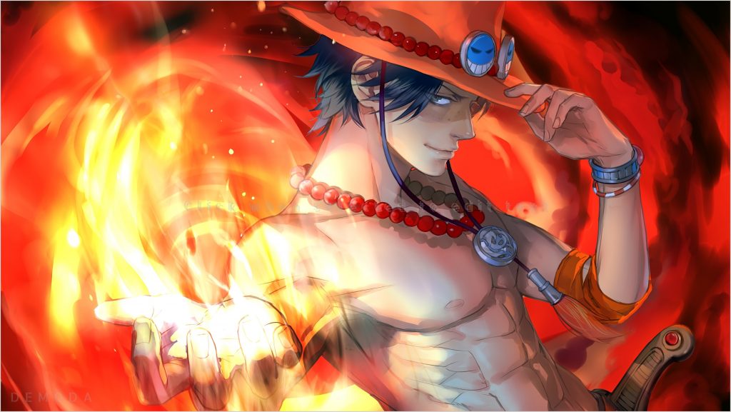 Hình Nền Ace One Piece Hỏa Quyền Cực Ngầu