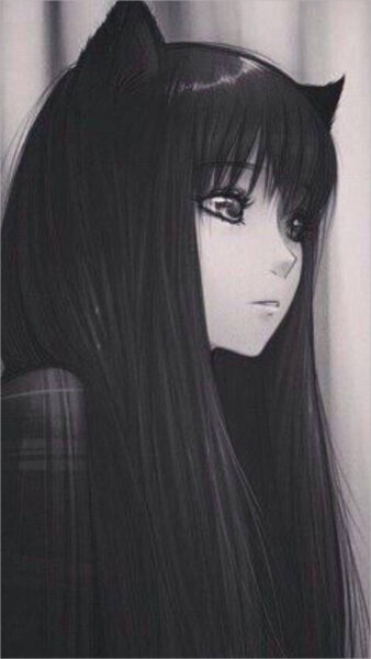 Hình ảnh anime tóc đen đẹp đơn giản, thuần chất nhất
