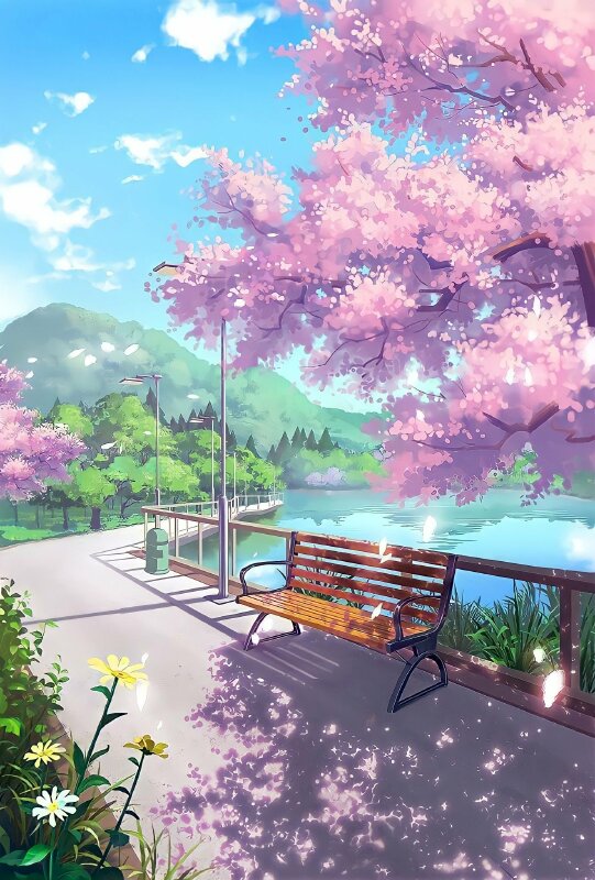 Hình nền điện thoại phong cảnh anime đẹp nhất