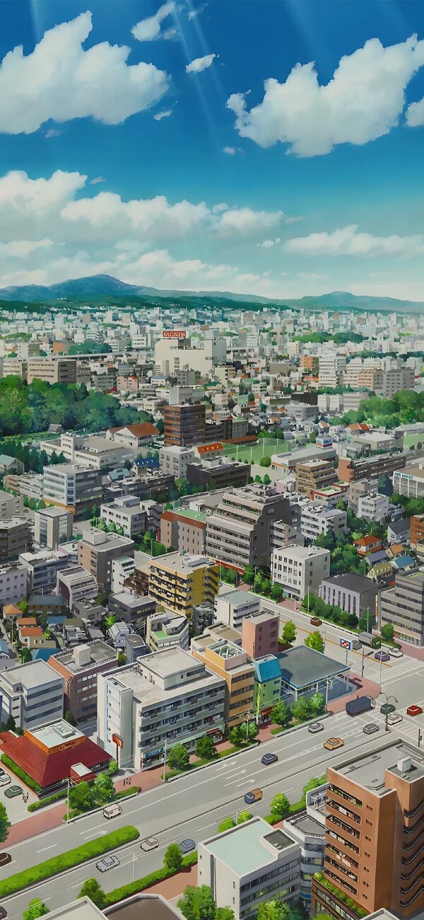 Hình nền phong cảnh anime dành cho điện thoại
