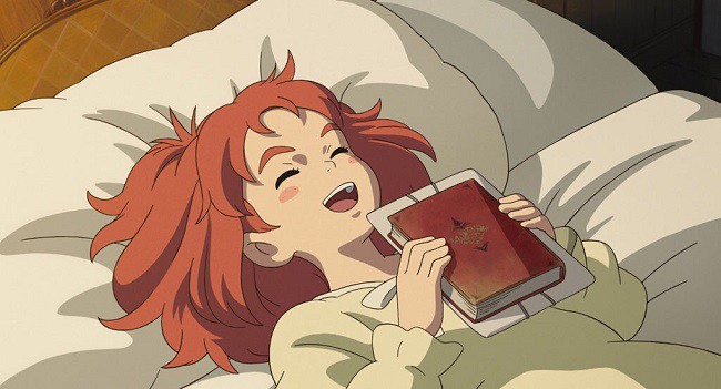 Nữ sinh anime học bài 