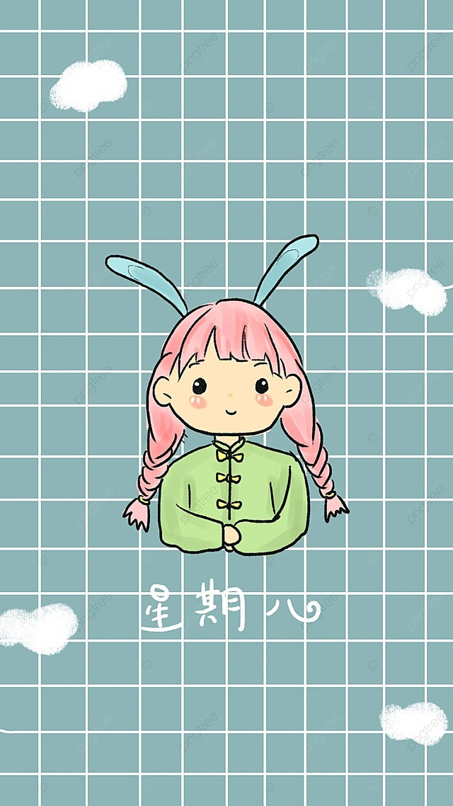 Hình nền Hình Nền Cô Gái Anime Hoạt Hình Dễ Thương Với Bím Tóc Đầu Thỏ Ảnh Nền, Năm Con Thỏ, Tai Thỏ, 兔头 Background Vector để tải xuống miễn phí -