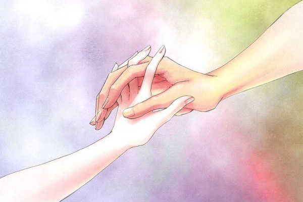 Hình ảnh anime cực đẹp, nắm tay cực đáng yêu