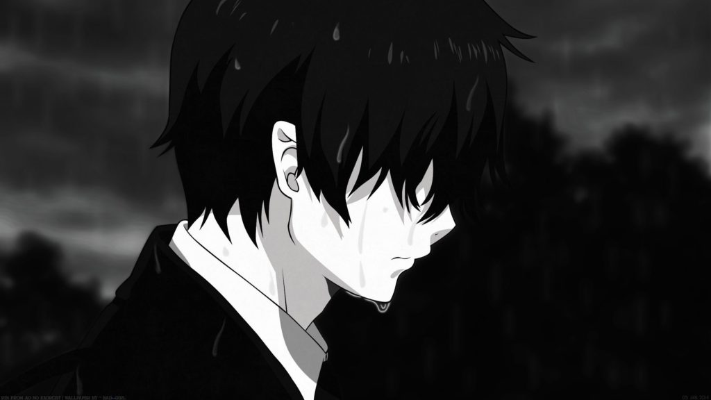 Hình ảnh Anime boy buồn