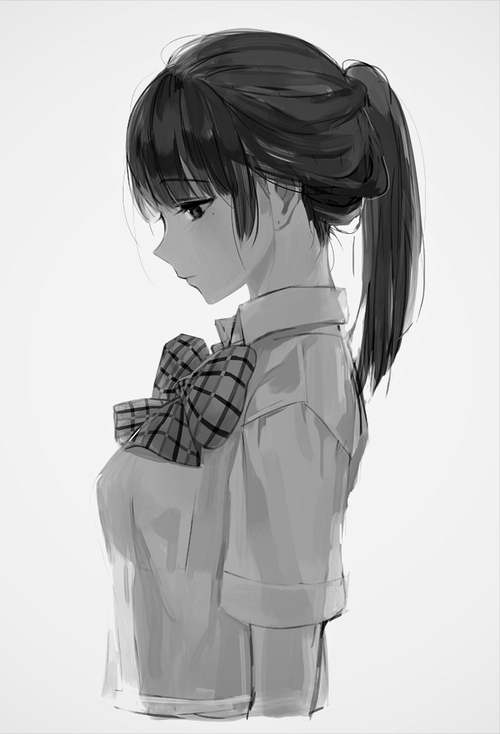 Ảnh Anime Đẹp 』 - #133 : Girl tóc đen - Wattpad